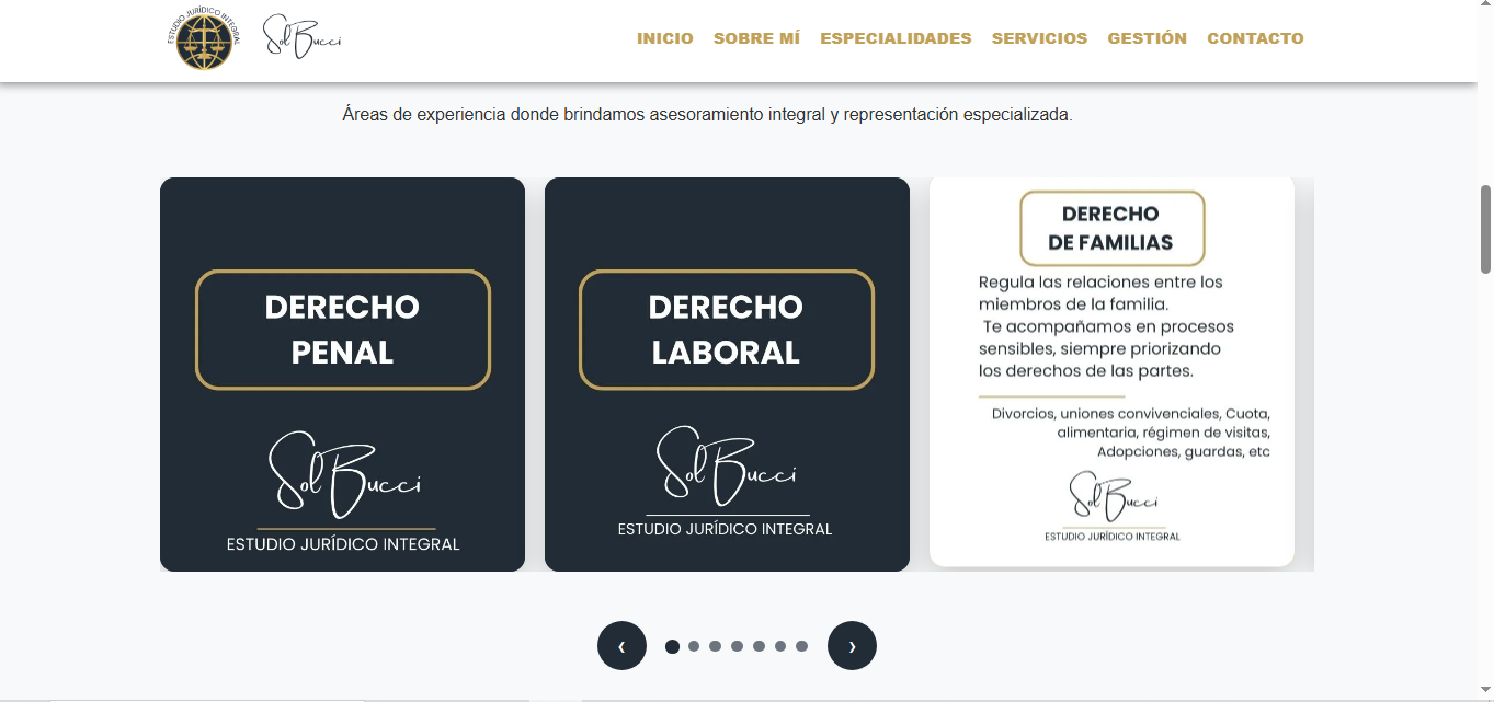 Estudio Bucci - Áreas de práctica