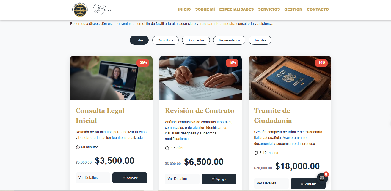 Estudio Bucci Tienda - Home